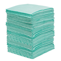 Premium Bonded Sorbent Pads, Hazmat, 15" x 18", 30 gal. Absorbancy Mukwa Safety Services