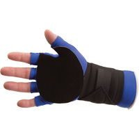 Anti-Impact Glove with Wrist Support, Size Small, Split Leather Palm Mukwa Safety Services