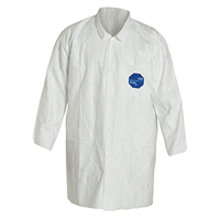 Lab Coat, Tyvek&reg; 400, White, 6X-Large Mukwa Safety Services
