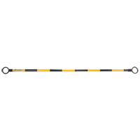 Telescopic Barricade Bar, 85" Extended Length, Black/Yellow Mukwa Safety Services