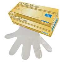 Disposable Glove, Small, Polyethylene, 1-mil, Powder-Free, Clear Mukwa Safety Services