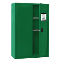 Pesticide Storage Cabinet, 45 gal., 65" H x 43" W x 18" D Mukwa Safety Services