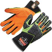 ProFlex&reg; 925F(X) Dorsal Impact-Reducing Gloves, Small, Split Leather Palm, Slip-On Cuff Mukwa Safety Services