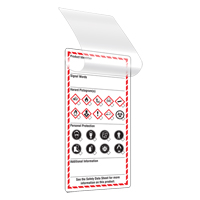Self-Laminating Workplace Tags, Cardstock, 3" W x 6" H, English Mukwa Safety Services