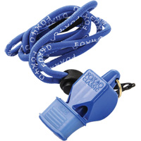 Classic Blue Whistle with Lanyard Mukwa Safety Services