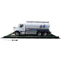 Ride-Side Berm Secondary Containment for Vehicles, 7,500 US gal. Capacity, 20' W x 40' L x 15" H, L-Bracket Mukwa Safety Services
