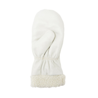 Mitaines d'hiver en cuir fleur de premi&egrave;re qualit&eacute; doubl&eacute;es de boa, Taille Grand, Mitaine Mukwa Safety Services