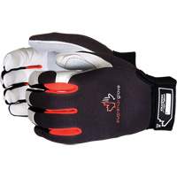 Clutch Gear&reg; Mechanic's Gloves, Grain Leather/Split Leather Palm, Size Small Mukwa Safety Services