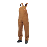 Unlined Duck Overalls, Men's, Large, Brown Mukwa Safety Services