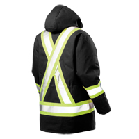 Parka de s&eacute;curit&eacute;, Noir, Grand Mukwa Safety Services