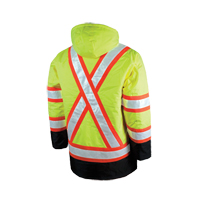 Parka de s&eacute;curit&eacute; doubl&eacute;, Jaune lime haute visibilit&eacute;, Grand Mukwa Safety Services