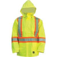 Manteau Open Road, Polyester/Polyur&eacute;thane, Jaune lime haute visibilit&eacute;, Petit Mukwa Safety Services