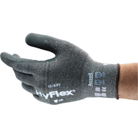 Hyflex&reg; Cut-Resistant Coated Glove, 6, Nitrile Coating, 18 Gauge, Nylon Shell Mukwa Safety Services