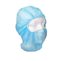 Capuchon de passe-montagne jetable, Polypropyl&egrave;ne, Bleu Mukwa Safety Services