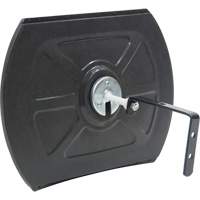 Miroir convexe rectangulaire/rond avec support, 12" h x 18" la, Int&eacute;rieur/Ext&eacute;rieur Mukwa Safety Services
