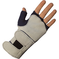 Anti-Impact Glove with Wrist Support, Cotton, Left Hand, X-Small Mukwa Safety Services