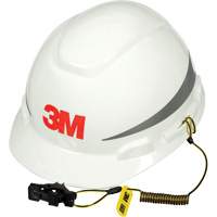 Longe pour casque de s&eacute;curit&eacute;, Spirale, Attache/boucle Mukwa Safety Services