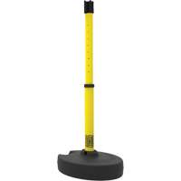 PLUS Barrier Post Set Receiver, 42" High, Yellow Mukwa Safety Services