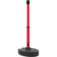 PLUS Barrier Post Set Receiver, 42" High, Red Mukwa Safety Services