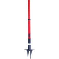 PLUS Barrier Post, 42" High, Red Mukwa Safety Services