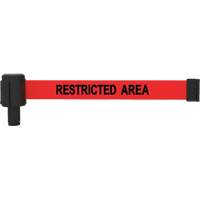 PLUS Banner Cassette, Restricted Area, 15', Red Tape Mukwa Safety Services