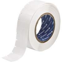&eacute;tiquettes &agrave; transfert thermique B-461, Polyester, 0,6" lo x 1,625" h, Blanc Mukwa Safety Services
