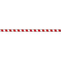 Marqueur robuste pour le sol Tough-Mark, Rectangle, 48" lo x 2" la, Rouge et blanc, Poly&eacute;thyl&egrave;ne Mukwa Safety Services