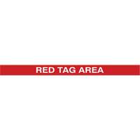 Marqueur robuste pour le sol Tough-Mark, Rectangle, 48" lo x 2" la, Rouge, Poly&eacute;thyl&egrave;ne Mukwa Safety Services