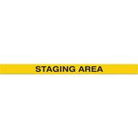 Marqueur robuste pour le sol Tough-Mark, Rectangle, 48" lo x 2" la, Jaune, Poly&eacute;thyl&egrave;ne Mukwa Safety Services