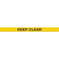 Marqueur robuste pour le sol Tough-Mark, Rectangle, 48" lo x 2" la, Jaune, Poly&eacute;thyl&egrave;ne Mukwa Safety Services
