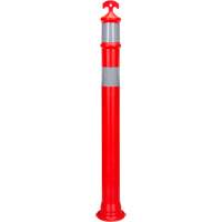 Poteau d&eacute;lin&eacute;ateur &agrave; visibilit&eacute; &eacute;lev&eacute;e &agrave; dessus en T, 42" h, Orange Mukwa Safety Services