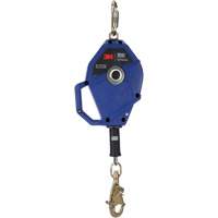 Cordage de s&eacute;curit&eacute; autor&eacute;tractable avec verrouillage intelligent, 30', Acier galvanis&eacute;, Pivotant Mukwa Safety Services