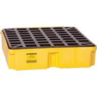 Modular Spill Platform, 15 US gal. Spill Capacity, 26" x 26.25" x 6.5" Mukwa Safety Services