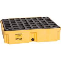 Plateforme de d&eacute;versement modulaire, Capacit&eacute; de d&eacute;versement 15 gal. US, 26" x 26,25" x 6,5" Mukwa Safety Services