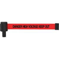 PLUS Banner Cassette, Danger High Voltage Keep Out, 15', Red Tape Mukwa Safety Services