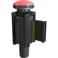 PLUS Barrier System Strobe Light Bracket & Red Strobe Light, Black Mukwa Safety Services