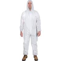 Combinaison &agrave; capuchon, Moyen, Blanc, SMS Mukwa Safety Services