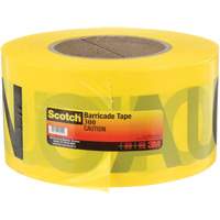Scotch&reg; Buried Barricade Tape, English, 3" W x 1000' L, 2 mils, Black on Yellow Mukwa Safety Services