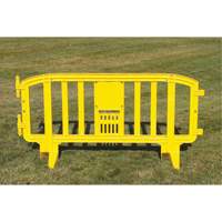 Barricade Movit, Emboîtables, 78" lo x 39" h, Jaune Mukwa Safety Services