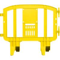 Barricade Minit, Emboîtables, 49" lo x 39" h, Jaune Mukwa Safety Services