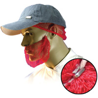 Filets &agrave; barbe jetables, Polypropyl&egrave;ne, Rouge Mukwa Safety Services