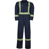 Westex UltraSoft&reg; Unlined Coveralls, Size Large (Tall), Navy Blue, 12.4 cal/cm2 Mukwa Safety Services