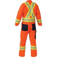 Combinaison ind&eacute;chirable, Petit, Orange haute visibilit&eacute; Mukwa Safety Services