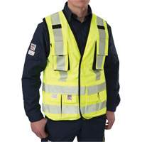 Veste antid&eacute;chirure pour arpenteur, Jaune lime haute visibilit&eacute;, Petit, Polyester Mukwa Safety Services