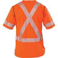 T-shirt &agrave; manches courtes haute visibilit&eacute; Polartec Power Grid, Polyester, Petit, Orange Mukwa Safety Services