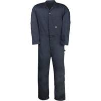 Twill Unlined Coveralls, Men's, Navy Blue, Size 36 Mukwa Safety Services