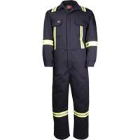 Westex UltraSoft&reg; Deluxe Coveralls with Reflective Material, Size 36, Navy Blue, 8.7 cal/cm² Mukwa Safety Services