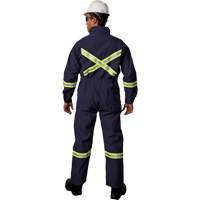 Westex UltraSoft&reg; Deluxe Coveralls with Reflective Material, Size 36, Navy Blue, 8.7 cal/cm² Mukwa Safety Services