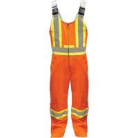 Overalls, Poly-Cotton, Small, High Visibility Orange Mukwa Safety Services
