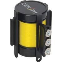 Magnetic Tape Cassette for Build-Your-Own Crowd Control Barrier, 12', Yellow Tape Mukwa Safety Services